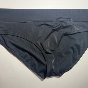 Nike Womens Swim Suit Bikini Bottoms Size XL 
Solid Black Summer